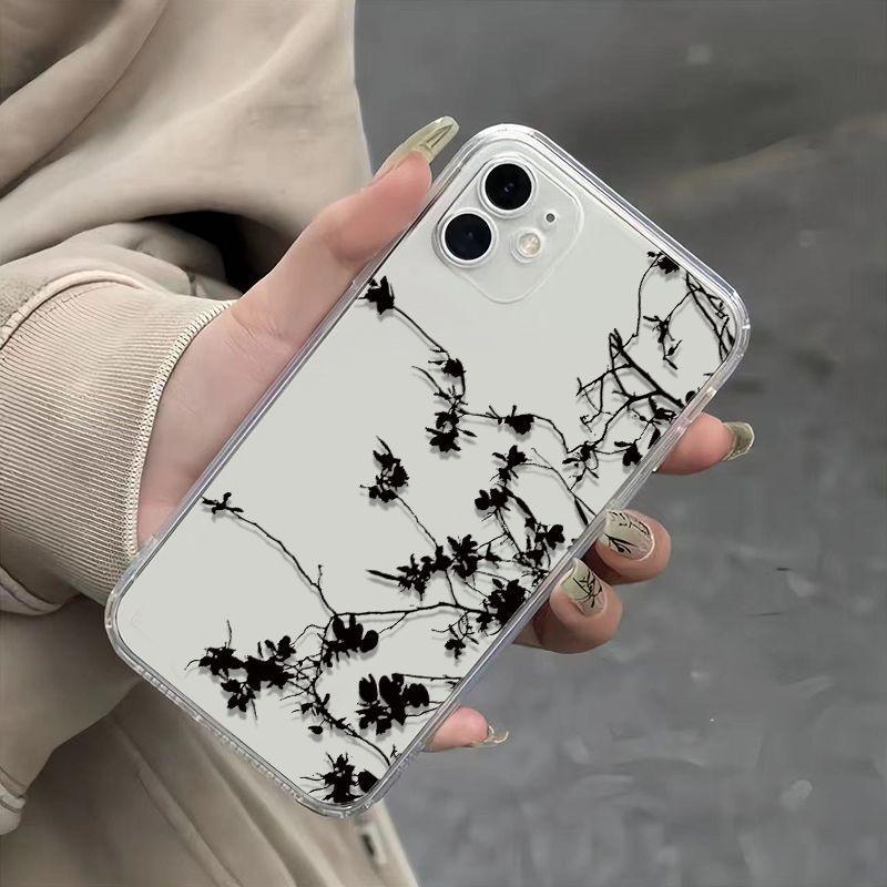 枯树逢春适用于苹果17手机壳15新款iphone16个性13简约promax创意12/11防摔14pro全包软壳pm韩风 xrxsmax透明