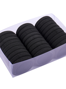 5/200高弹力头绳女扎头橡皮筋发绳韩国简约头饰黑色皮套成人发圈