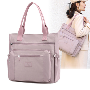 手提公文包女单肩斜挎旅行包大容量公务律师教师通勤托特电脑包A4