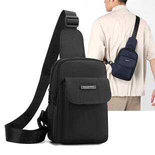 2026新款 胸包多功能单肩斜挎包小背包旅游休闲小腰包男包潮牌 男士