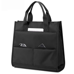 教师上课手提文件袋A4公文袋公文包男女士商务办公文件包会议包潮