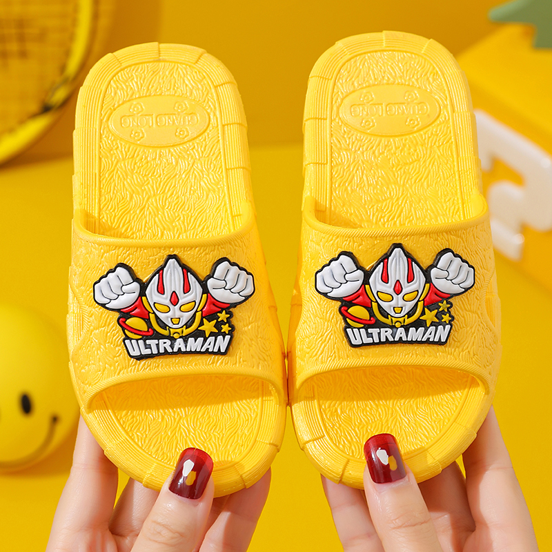 夏可愛卡通奧特曼兒童拖鞋男女孩
