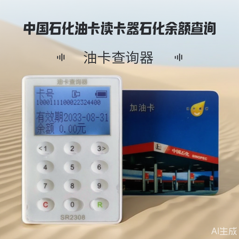 中国石化读卡器油卡积分气卡柴油交易余额记录IC卡查询器1年质保