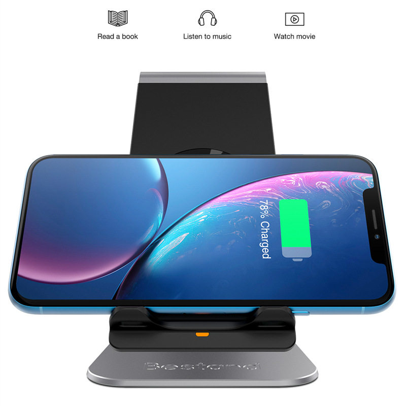 Bestand手机无线充电器桌面铝合金底座支架适用于iPhone8iPhonex