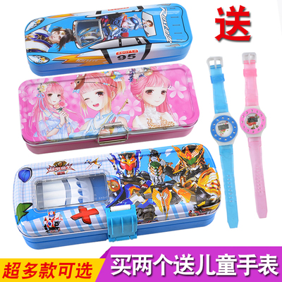 卡通风小孩男女奖品礼物文具盒