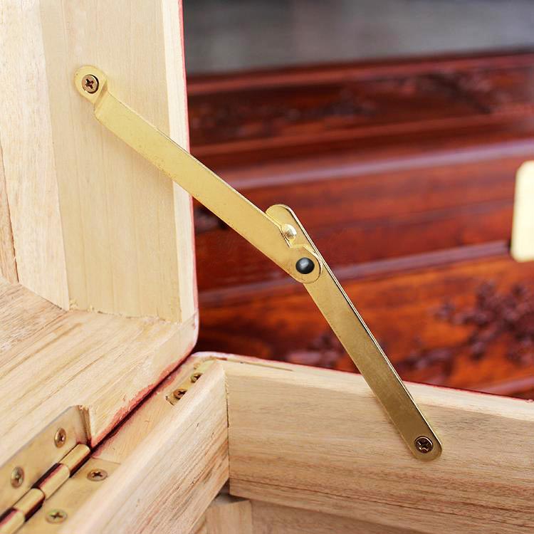 箱子黄铜支撑合页纯铜拉杆