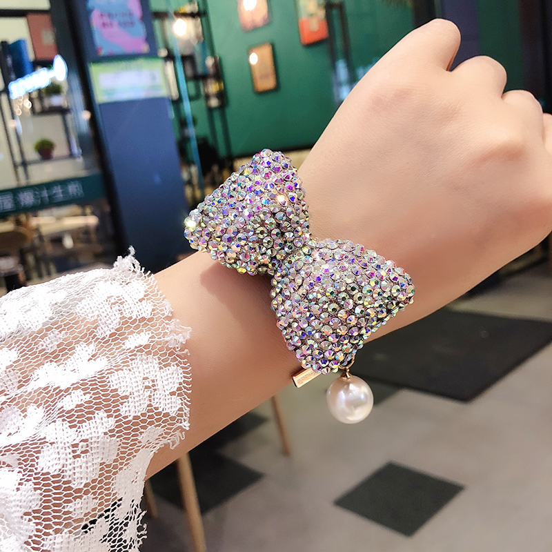 妃曼韩国东大门头绳满钻水钻饰品