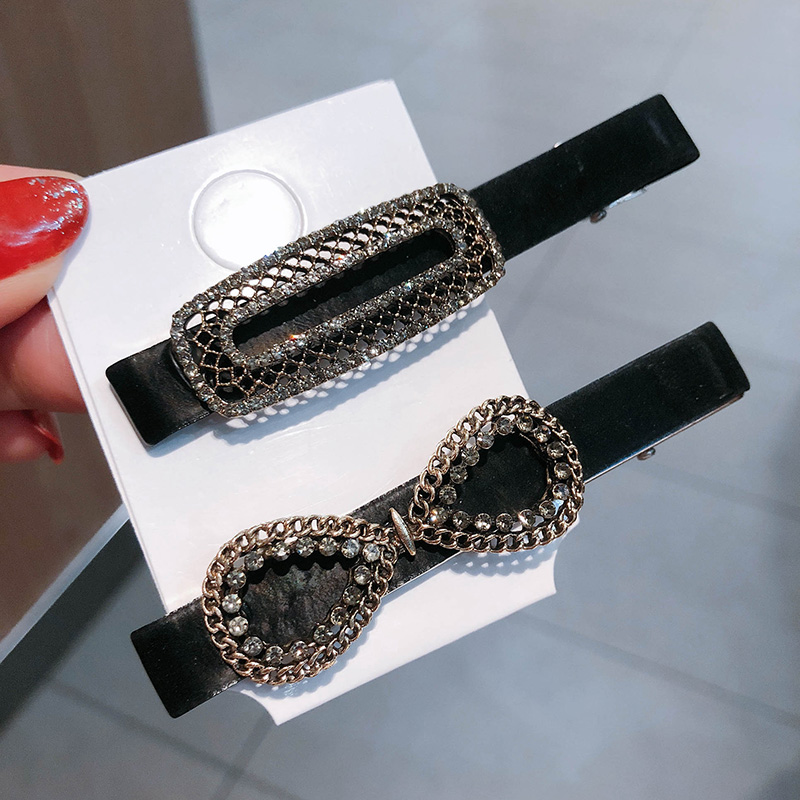 韩国水钻发夹后脑勺碎发卡