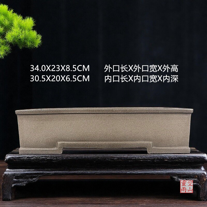 精品直销紫砂全手工仿古长方花盆