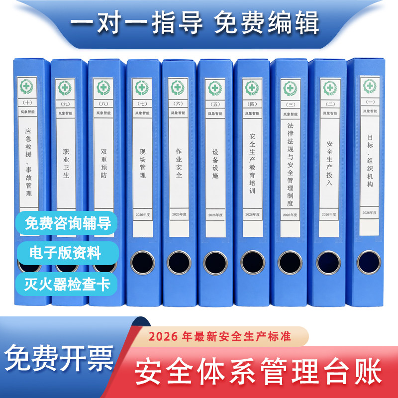 企业安全台帐整套标准化定制资料图片