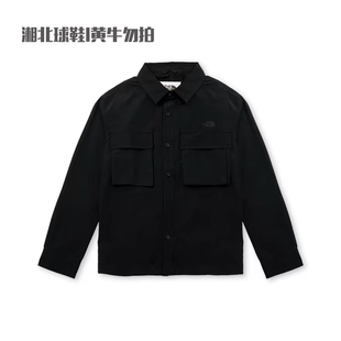 The North Face北面长袖衬衫男装户外休闲防风防泼溅外套83UR