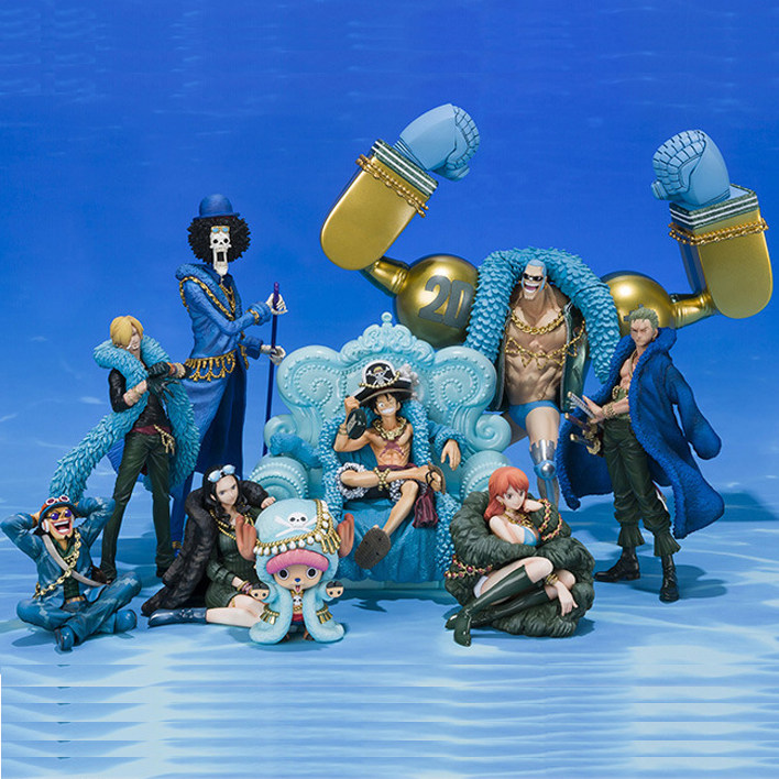 动漫二次元 海贼王onepiece手办 路飞索隆娜美弗兰奇草帽团20周年