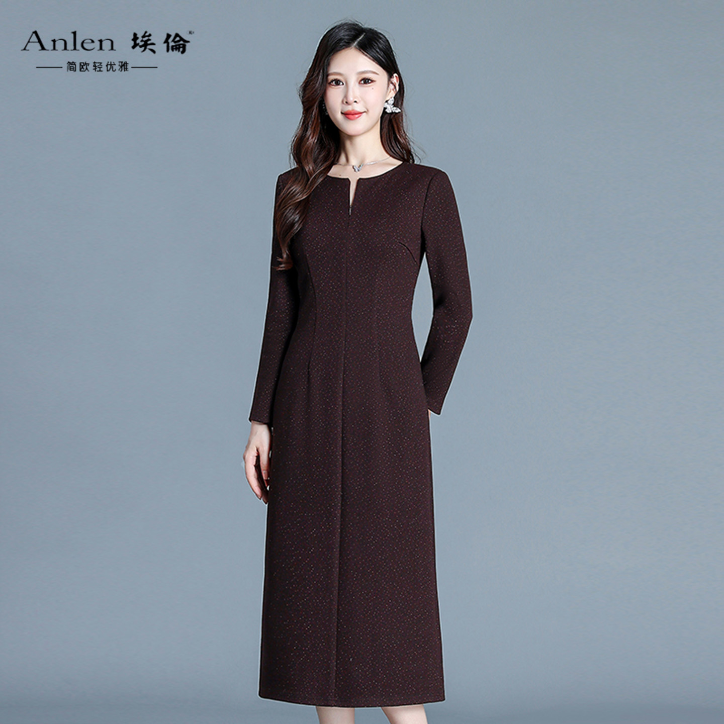 埃伦妈妈洋气优雅连衣裙