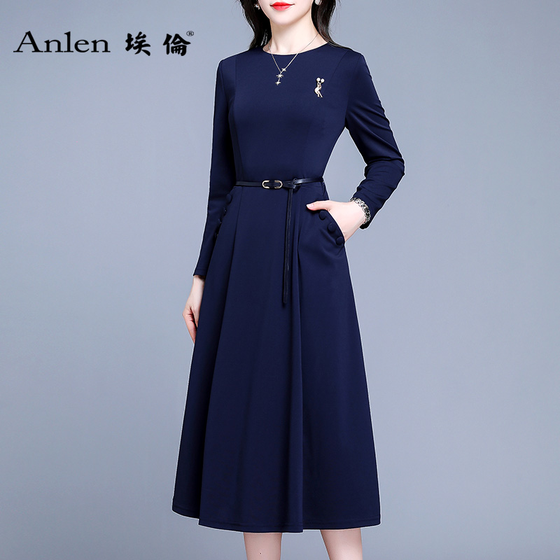 连衣裙2021新款气质女装中长款