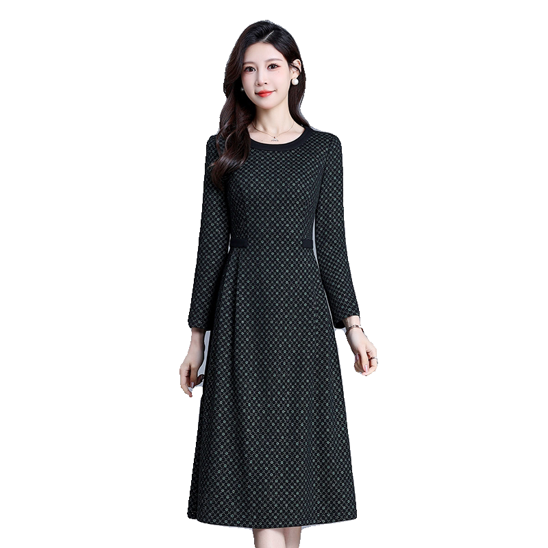 埃伦秋冬连衣裙中长款打底裙