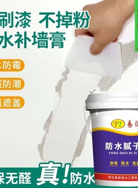 腻子膏白色涂料室内防霉抗碱家用修补膏墙面翻新环保免漆防水净味