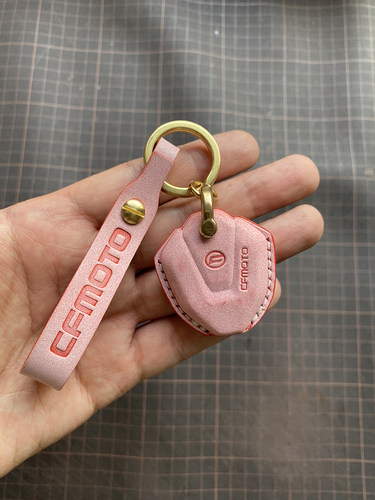 春风狒狒牛皮复古手工钥匙套