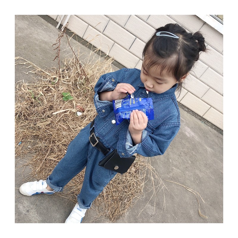 时髦宝宝款儿童款小孩腰包皮带男女韩版百搭时尚腰带迷你零钱包潮