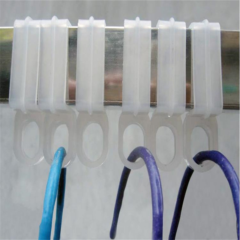 强力防风挂钩不锈钢晾衣架卡扣圆管防滑晾衣杆挂钩塑料夹子