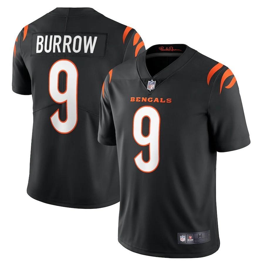 Cincinnati Bengals 橄榄球服辛辛那提猛虎9号Burrow乔伯罗