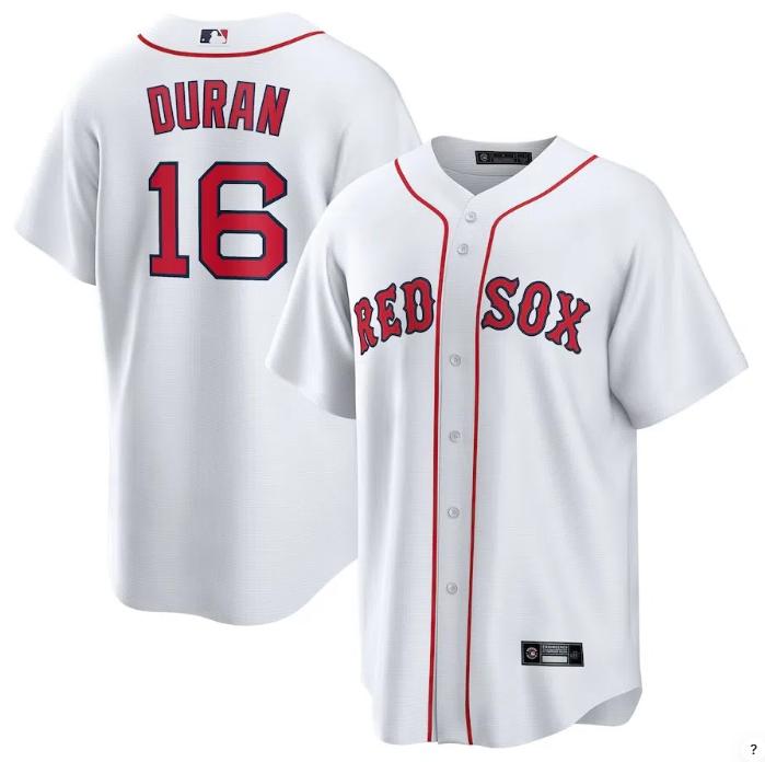 Boston Red Sox 红袜队棒球服16号DURAN 2号BREGMAN球衣比赛服