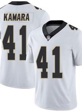 Saints橄榄球服圣徒队41号KAMARA球衣 男子短袖比赛训练服