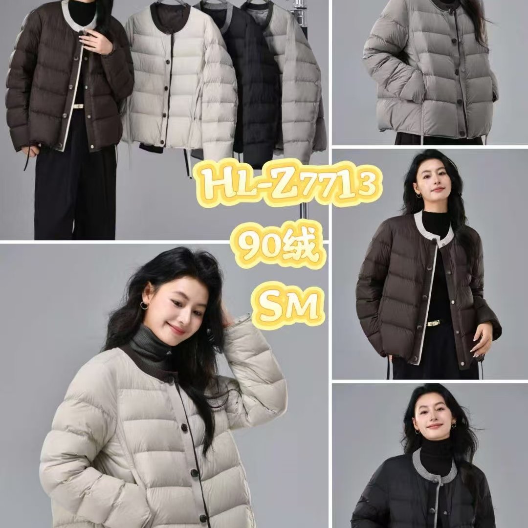 羽绒服显瘦百搭白鸭绒保暖外套女