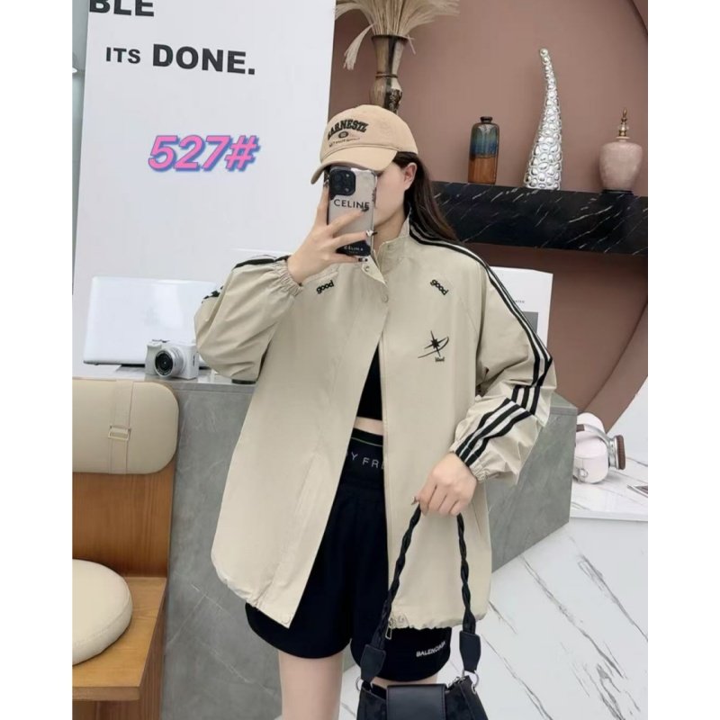 22294立领撞色条纹冲锋衣薄外套休闲上衣洋气减龄宽松显瘦夹克女,女装/女士精品,短外套,淘宝优惠券,粉丝福利购,淘宝优惠卷