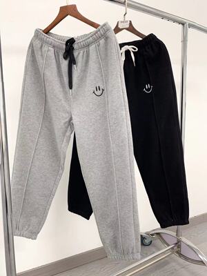 高腰宽松休闲以钻长裤一件包邮