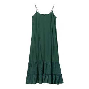 19543小莲 连衣裙洋气背心裙 设计感花边拼接全棉吊带叠穿显瘦无袖