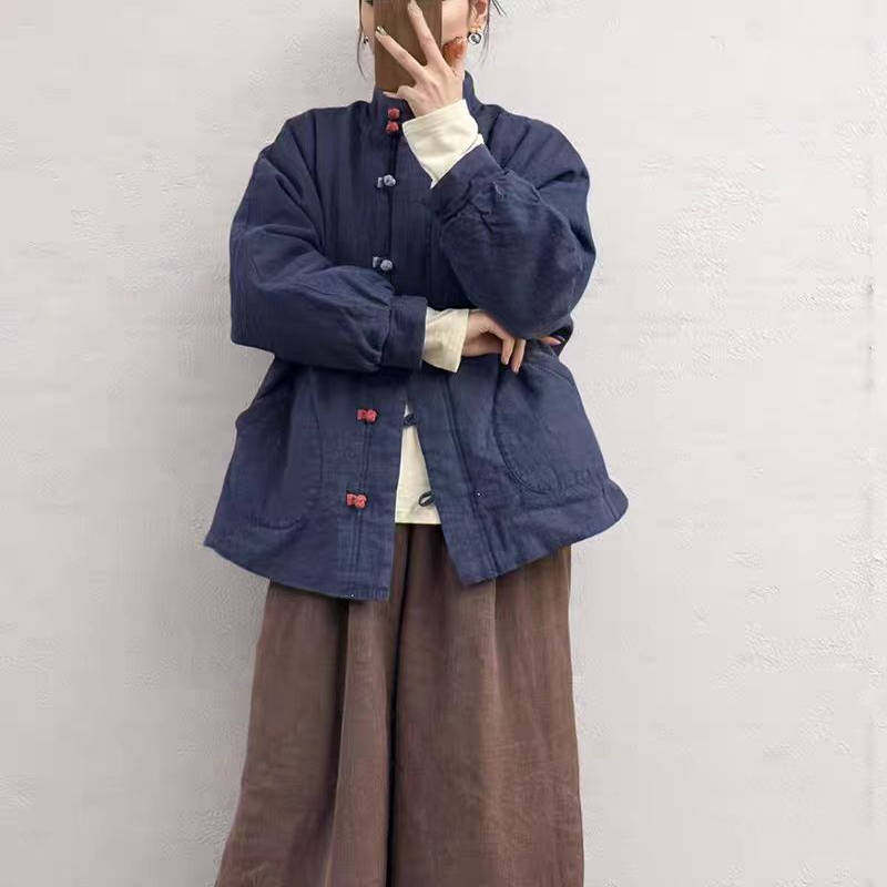 麻雀~23475亚麻棉袄女冬新款宽松复古中国风加厚国风禅意棉衣棉服,女装/女士精品,棉衣/棉服,淘宝优惠券,粉丝福利购,淘宝优惠卷