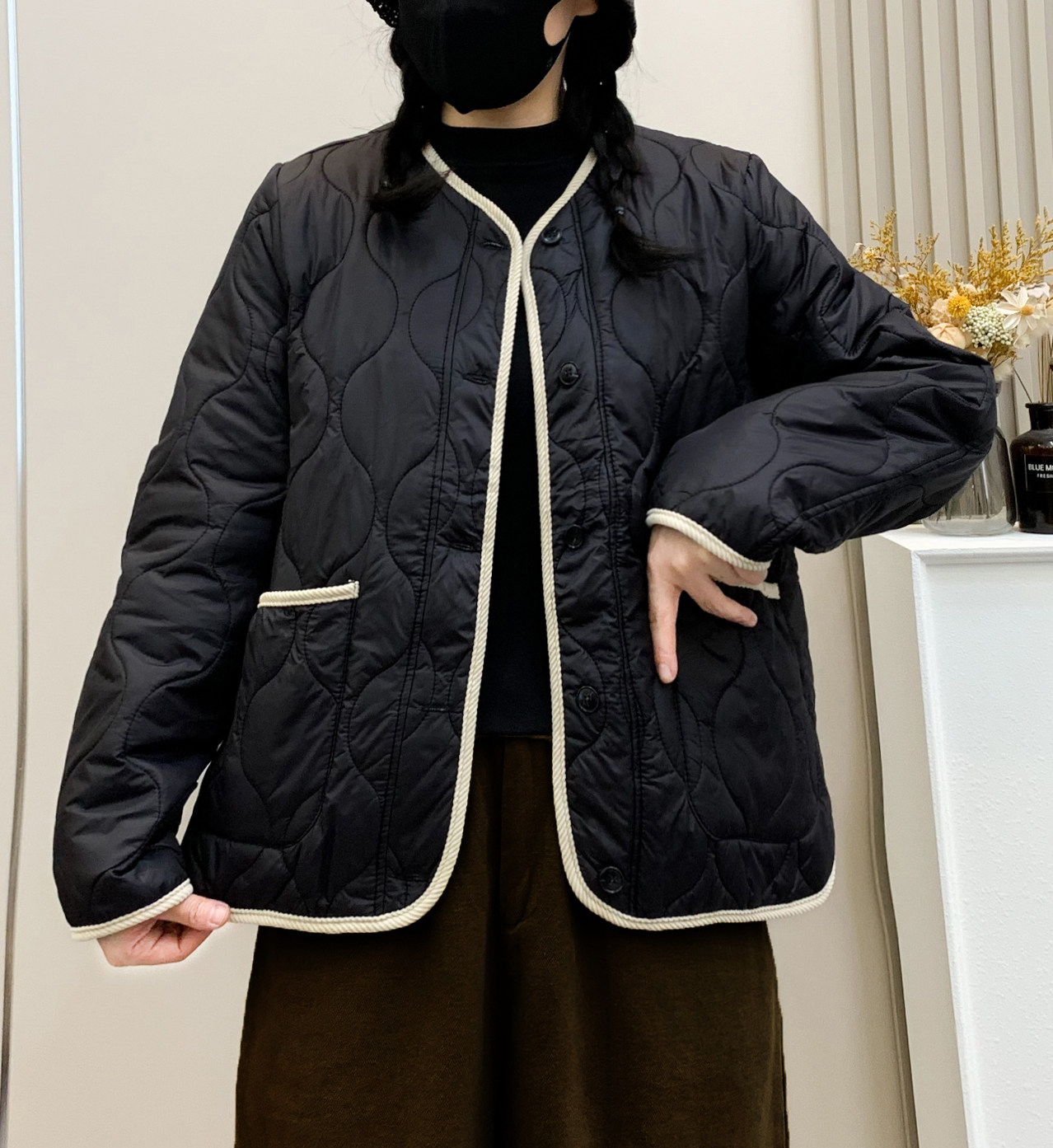 小香风棉服外套一件包邮