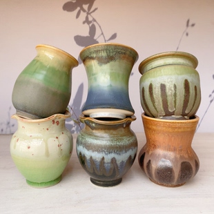 小老桩多肉花盆手工拉坯景德镇陶泥透气釉色丰富百搭