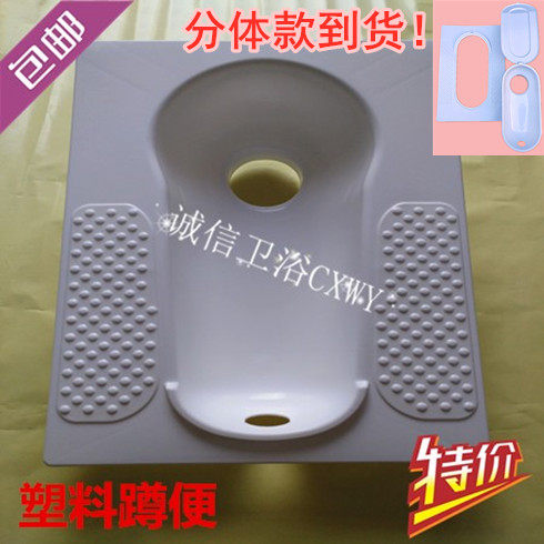 塑料农村分体改造装修茅所蹲便器
