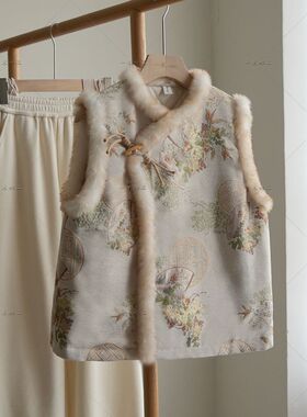 2026春秋冬季新款马夹新中式马甲盘扣高端气质复古中国风夹棉女款