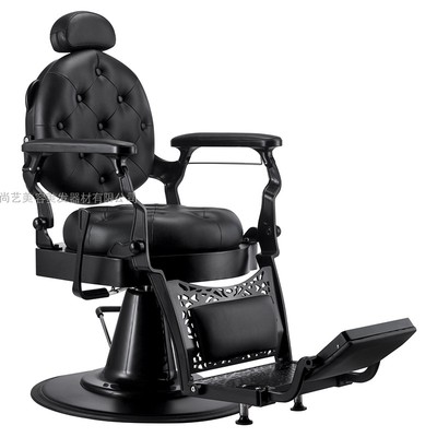 barber chair复古美发椅发廊理发椅子可放倒男士理发馆油头椅剪发