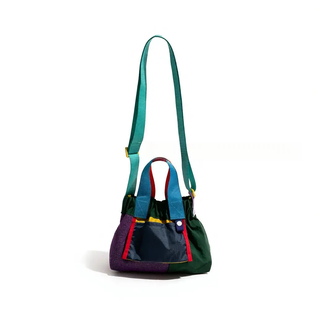 新加坡同款撞色多巴胺饺子包甜美清新百搭可折叠单肩包斜挎女包包