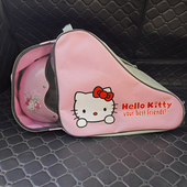 备包 包收纳装 迪士尼凯蒂猫轮滑包背包儿童溜冰鞋 单肩包袋子旱冰鞋