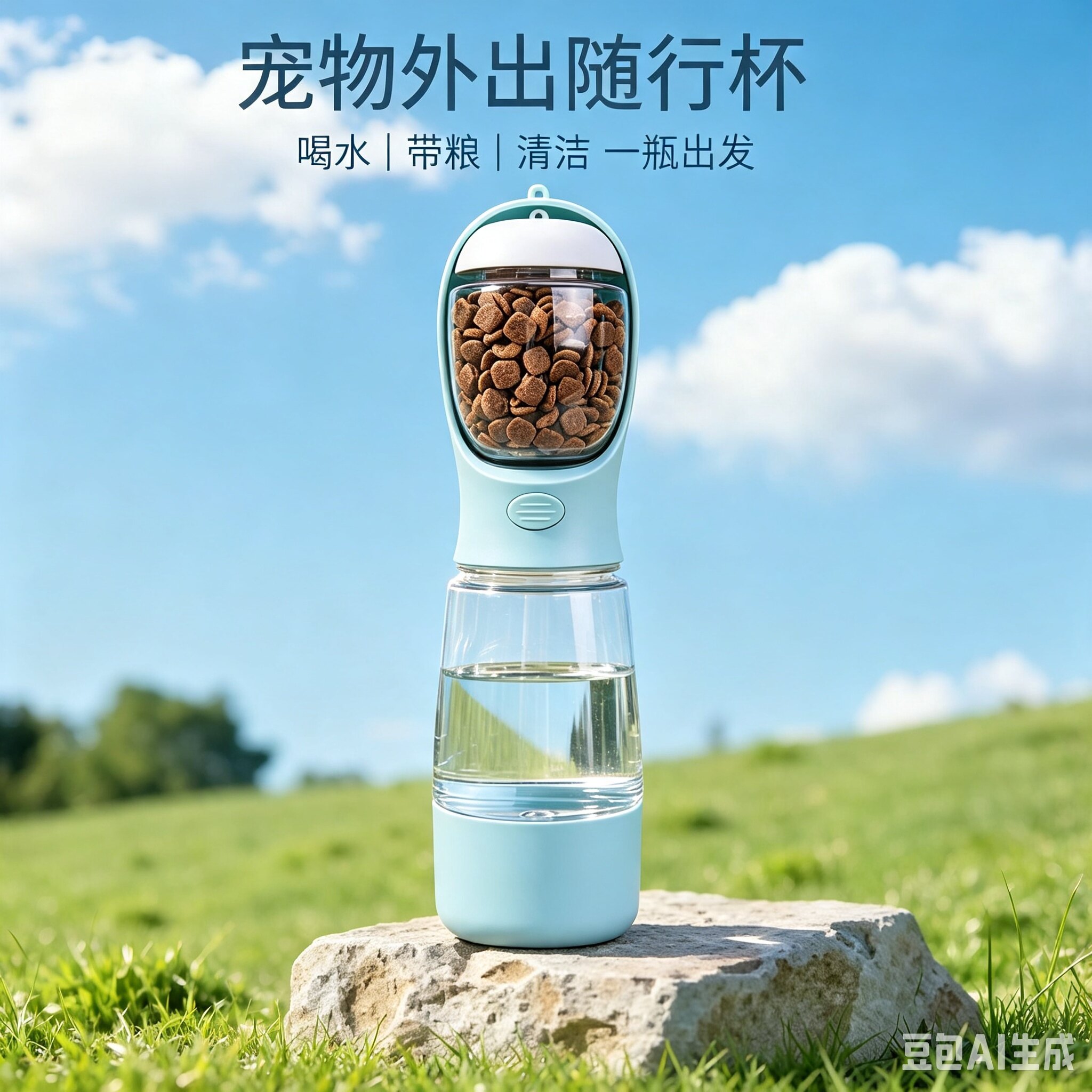 三合一：饮水+喂粮+清洁随行杯