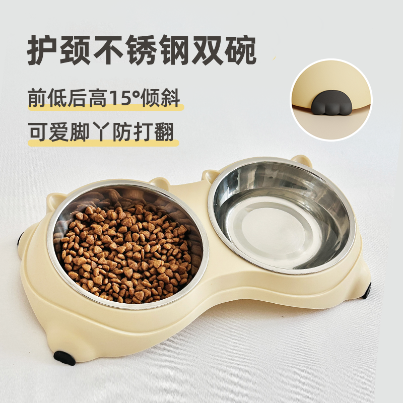 不锈钢猫碗狗碗食盆防打翻宠物碗猫咪水碗粮碗饭盆饭碗小狗碗狗盆,宠物/宠物食品及用品,猫狗碗/慢食碗,淘宝优惠券,粉丝福利购,淘宝优惠卷