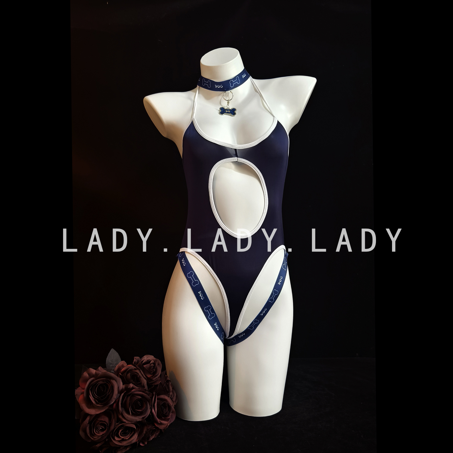 Lady内衣性感小胸镂空连体衣cos角色扮演制服睡衣纯欲趣情qqny女