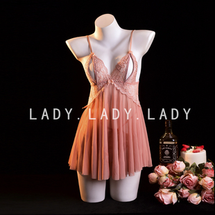 Lady性感睡衣女款2025新款蕾丝吊带睡裙纯欲情调内衣趣情诱惑qqny