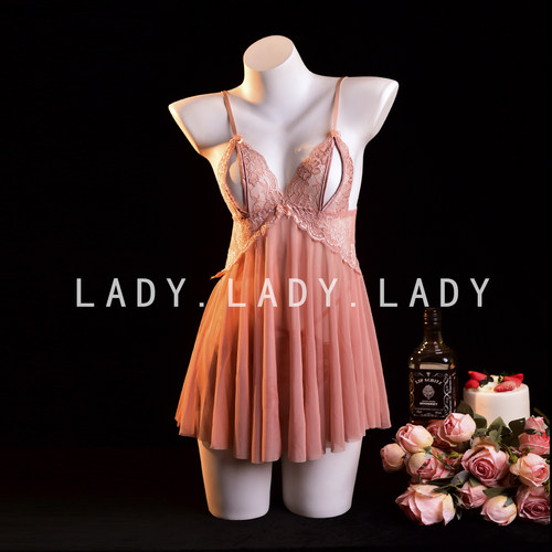 Lady性感睡衣女款2025新款蕾丝吊带睡裙纯欲情调内衣趣情诱惑qqny