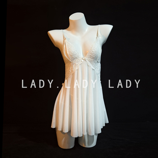 Lady性感睡衣女款2025新款纯欲蕾丝吊带睡裙情调内衣qqny趣情诱惑