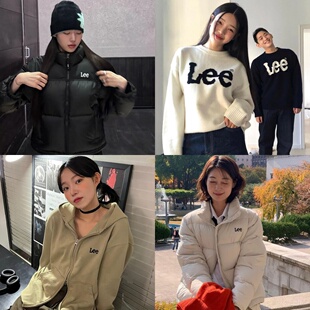 【反季折扣】韩国Lee经典基础款韩系小标羽绒服卫衣外套男女上衣