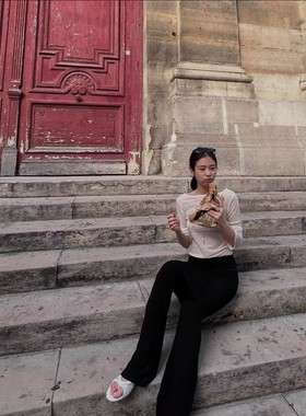 现货韩国潮牌2000archives金智妮JENNIE同款系带分层裙裤女休闲裤