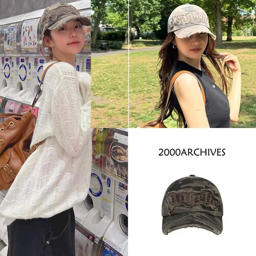 明星同款2000ARCHIVES迷彩棒球帽