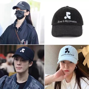 restandrecreation杨超越 迪丽热巴同款棒球帽rr字母遮阳鸭舌帽