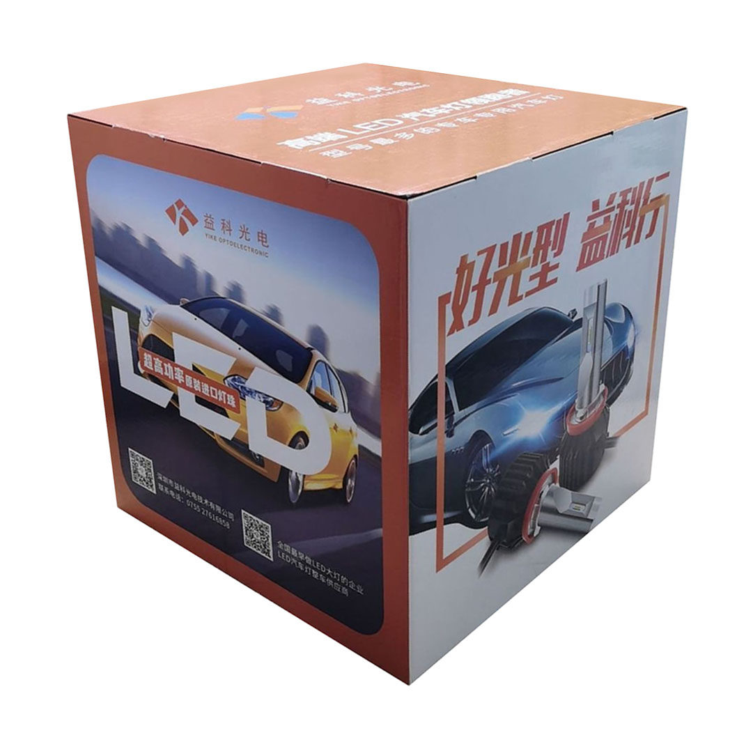 【源头厂家设计印刷制作】各种尺寸手机促销堆头三层瓦楞纸堆头