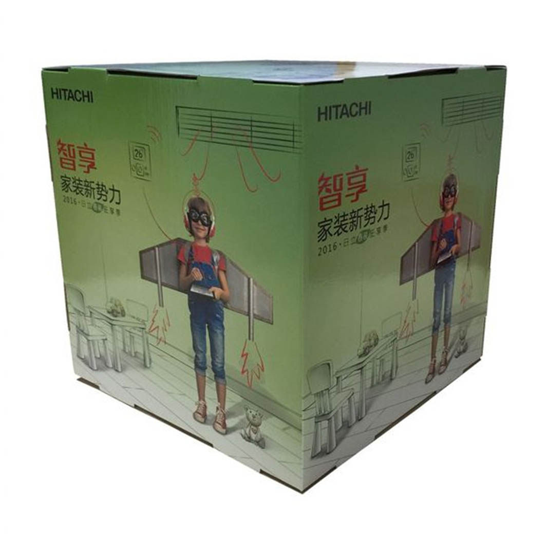 工厂按需定制各种尺寸印刷画面活动广告纸堆头卡扣式组装可折叠